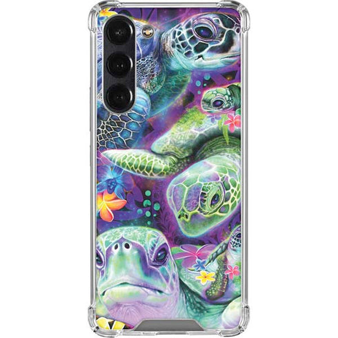 Rainbow Sea Turtles by Sheena Pike Galaxy S24 FE Clear Case